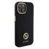 Чохол Guess Silicone Logo Strass 4G для iPhone 15 Black (GUHCP15SM4DGPK)