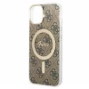 Чохол Guess IML 4G для iPhone 15 Plus Brown with MagSafe (GUHMP15MH4STW)
