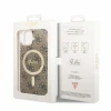 Чохол Guess IML 4G для iPhone 15 Plus Brown with MagSafe (GUHMP15MH4STW)