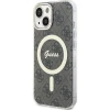 Чохол Guess IML 4G для iPhone 15 Brown with MagSafe (GUHMP15SH4STW)