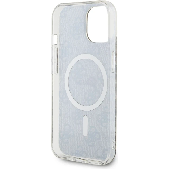 Чохол Guess IML 4G для iPhone 15 Brown with MagSafe (GUHMP15SH4STW)