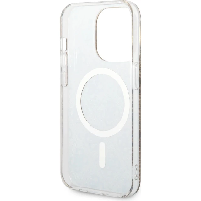 Чехол Guess IML 4G для iPhone 15 Pro Brown with MagSafe (GUHMP15LH4STW)
