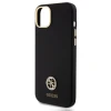 Чехол Guess Silicone Logo Strass 4G для iPhone 15 Plus Black (GUHCP15M4DGPK)