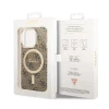 Чехол Guess IML 4G для iPhone 15 Pro Max Brown with MagSafe (GUHMP15XH4STW)