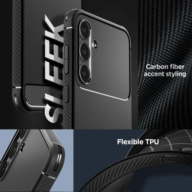 Чохол Spigen Rugged Armor для Samsung Galaxy S23 FE Matte Black (ACS06376)