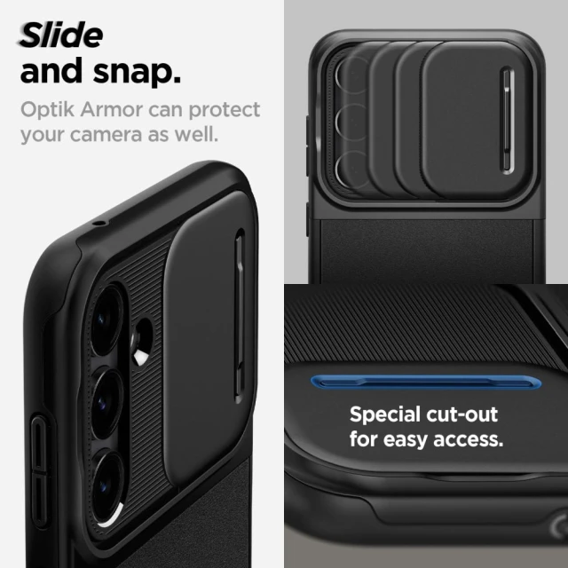 Чохол Spigen Optik Armor для Samsung Galaxy S23 FE Black (ACS06380)
