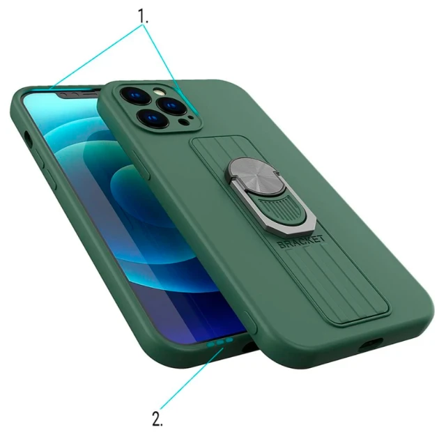 Чохол HRT Ring Case для Xiaomi Redmi 9C Black (9145576215760)