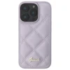 Чохол Guess Quilted Metal Logo для iPhone 16 Pro Light Purple (GUHCP16LPSQSQSU)