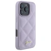 Чохол Guess Quilted Metal Logo для iPhone 16 Pro Light Purple (GUHCP16LPSQSQSU)