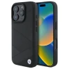 Чохол BMW Signature Leather Crossing Lines Pattern для iPhone 16 Pro Black (BMHCP16L23RCGPK)