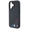 Чохол BMW Carbon Tricolor Line для iPhone 16 Plus Black with MagSafe (BMHMP16M23PUDTK)