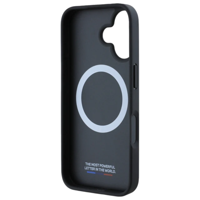 Чохол BMW Carbon Tricolor Line для iPhone 16 Plus Black with MagSafe (BMHMP16M23PUDTK)
