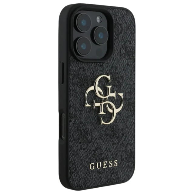Чохол Guess 4G Big Metal Logo для iPhone 16 Pro Max Black (GUHCP16X4GMGGR)