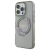 Чохол Guess IML Flowers Wreath для iPhone 16 Pro Black with MagSafe (GUHMP16LHFWFCK)