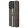 Чохол Guess 4G Printed Stripes для iPhone 16 Pro Brown with MagSafe (GUHMP16LP4RPSW)