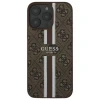 Чохол Guess 4G Printed Stripes для iPhone 16 Pro Brown with MagSafe (GUHMP16LP4RPSW)