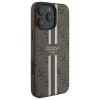 Чохол Guess 4G Printed Stripes для iPhone 16 Pro Brown with MagSafe (GUHMP16LP4RPSW)