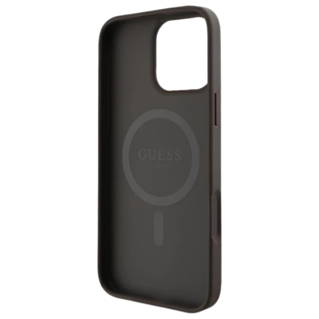 Чохол Guess 4G Printed Stripes для iPhone 16 Pro Brown with MagSafe (GUHMP16LP4RPSW)
