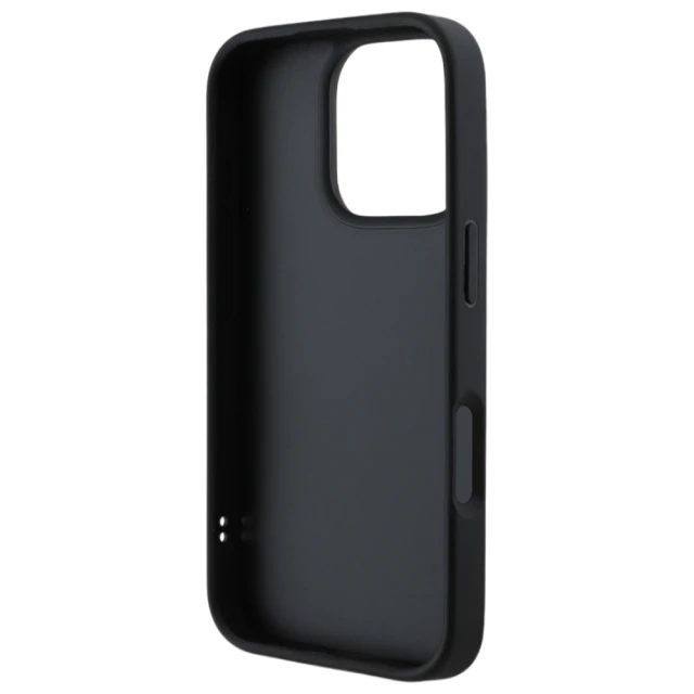 Чохол Guess Quilted Metal Logo для iPhone 16 Pro Black (GUHCP16LPSQSQSK)