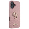 Чохол Guess Glitter Script Big 4G для iPhone 16 Pink (GUHCP16SHG4SGP)