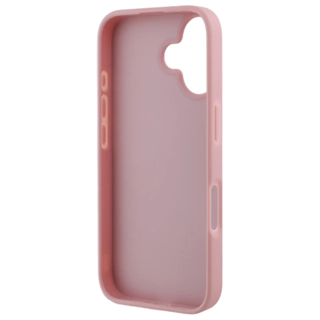 Чохол Guess Glitter Script Big 4G для iPhone 16 Pink (GUHCP16SHG4SGP)