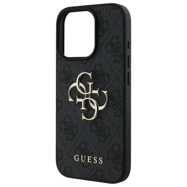 Чохол Guess 4G Big Metal Logo для iPhone 16 Pro Black (GUHCP16L4GMGGR)