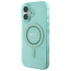 Чохол Guess IML Rhinestones для iPhone 16 Plus Green with MagSafe (GUHMP16MPFTDTEN)