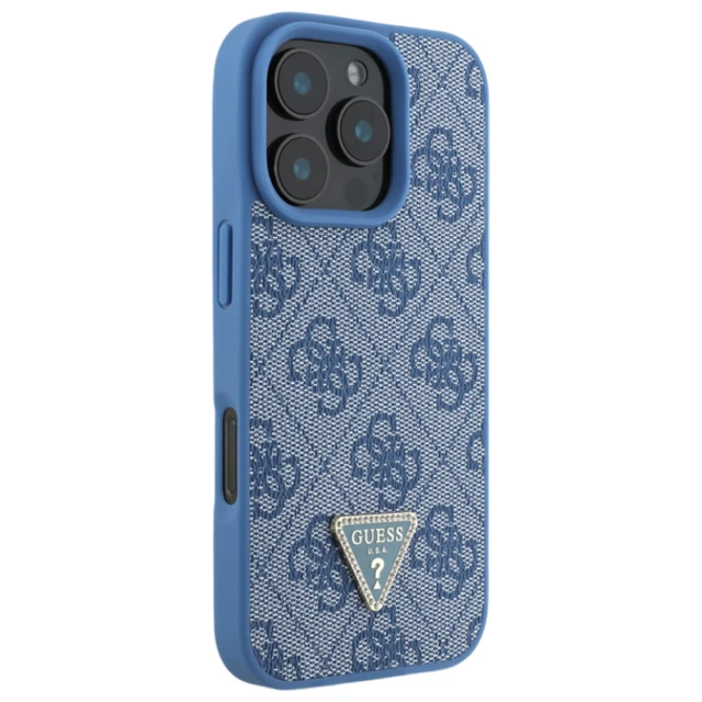 Чохол Guess Crossbody 4G Metal Logo для iPhone 16 Pro Blue (GUHCP16LP4TDSCPB)
