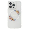 Чохол Guess IML Flowers Wreath для iPhone 16 Transparent with MagSafe (GUHMP16SHFWFCT)