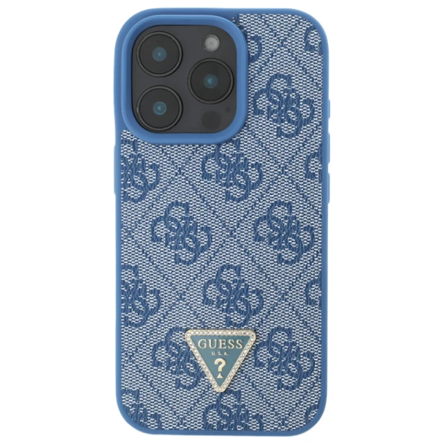 Чохол Guess Crossbody 4G Metal Logo для iPhone 16 Pro Max Blue (GUHCP16XP4TDSCPB)