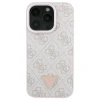Чохол Guess Leather 4G Triangle Strass для iPhone 16 Pro Max Pink (GUHCP16XP4TDPP)