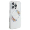 Чохол Guess IML Flowers Wreath для iPhone 16 Pro Transparent with MagSafe (GUHMP16LHFWFCT)