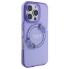 Чохол Guess IML Flowers Wreath для iPhone 16 Pro Purple with MagSafe (GUHMP16LHFWFCU)