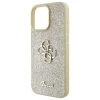 Чохол Guess Glitter Script Big 4G для iPhone 16 Pro Gold (GUHCP16LHG4SGD)