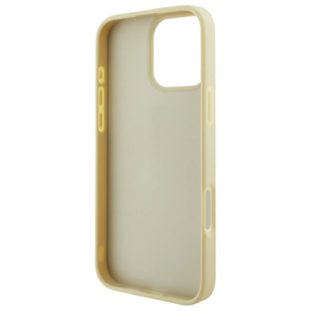 Чохол Guess Glitter Script Big 4G для iPhone 16 Pro Gold (GUHCP16LHG4SGD)