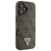 Чохол Guess Leather 4G Triangle Strass для iPhone 16 Brown (GUHCP16SP4TDPW)