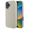 Чохол Guess Grained Gold Ring для iPhone 16 Beige with MagSafe (GUHMP16SPGHSMME)