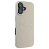 Чохол Guess Grained Gold Ring для iPhone 16 Beige with MagSafe (GUHMP16SPGHSMME)
