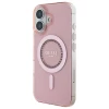 Чохол Guess IML Rhinestones для iPhone 16 Pink with MagSafe (GUHMP16SPFTDTEP)