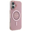 Чохол Guess IML Rhinestones для iPhone 16 Pink with MagSafe (GUHMP16SPFTDTEP)