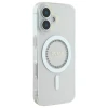 Чохол Guess IML Rhinestones для iPhone 16 White with MagSafe (GUHMP16SPFTDTEH)