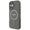 Чохол Guess IML Glitter Circle для iPhone 16 Black with MagSafe (GUHMP16SHFGEREK)
