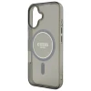 Чохол Guess IML Glitter Circle для iPhone 16 Black with MagSafe (GUHMP16SHFGEREK)