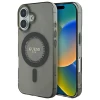 Чохол Guess IML Rhinestones для iPhone 16 Black with MagSafe (GUHMP16SPFTDTEK)