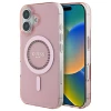 Чохол Guess IML Rhinestones для iPhone 16 Plus Pink with MagSafe (GUHMP16MPFTDTEP)