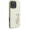 Чохол Karl Lagerfeld Metal Signature для iPhone 16 Pro Gold (KLHCP16LPFMFBKMD)