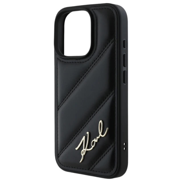Чохол Karl Lagerfeld Quilted Signature для iPhone 16 Pro Max Black (KLHCP16XPQDSMGK)