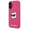 Чохол Karl Lagerfeld Silicone Choupette Head для iPhone 16 Fuchsia with MagSafe (KLHMP16SSCHPPLF)