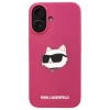 Чохол Karl Lagerfeld Silicone Choupette Head для iPhone 16 Fuchsia with MagSafe (KLHMP16SSCHPPLF)