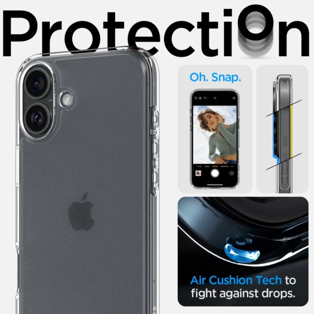 Чохол Spigen Ultra Hybrid для iPhone 16 Frost Clear (ACS08199)